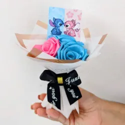 Mini Ramo de Stitch y Angel