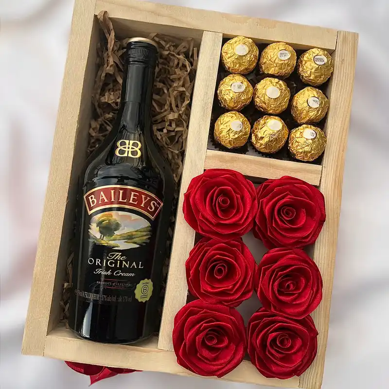 Caja 3 divisiones con Baileys