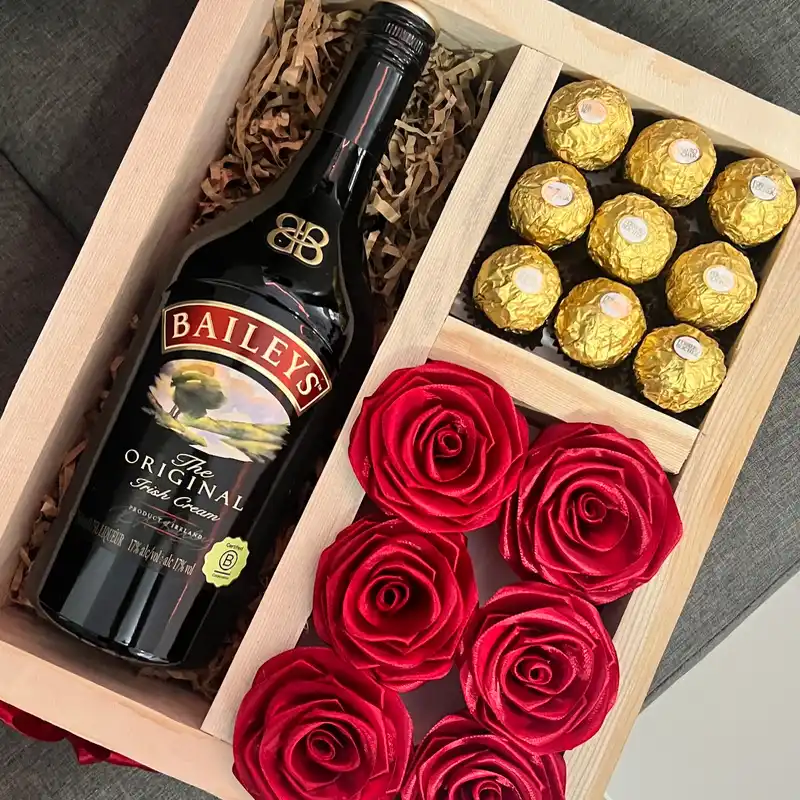 Caja 3 divisiones con Baileys