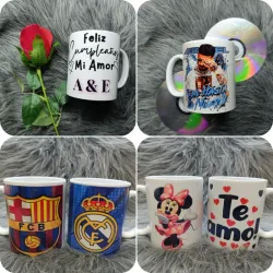 Taza blanca personalizada 
