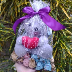 Bolsita con peluche y bombones 🧸