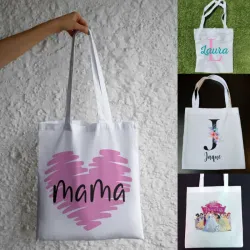 Bolsos blancos de tela