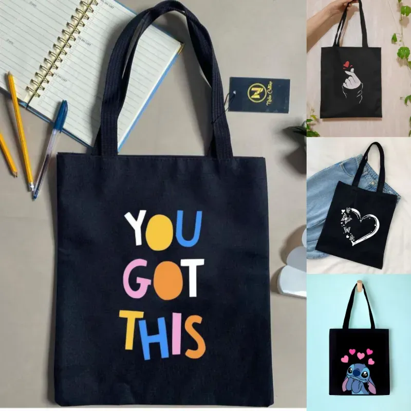 Bolsos de lienzo negros