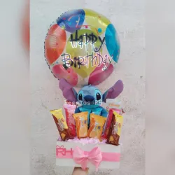 Caja de cartulina con peluche
