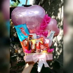 Cajita de madera corazón 