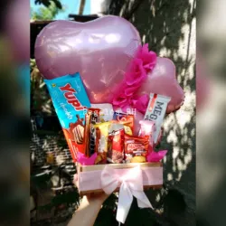 Cajita de madera corazón 