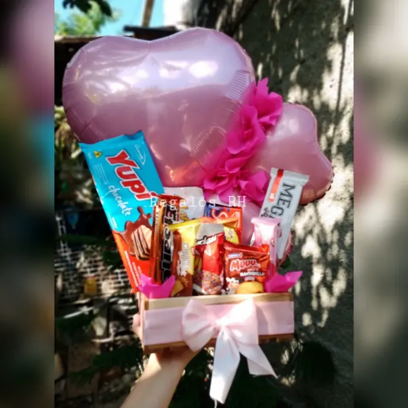 Cajita de madera corazón 