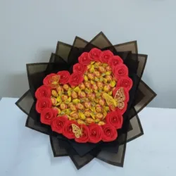 Corazón de chocolate 🍫 🍬🌹