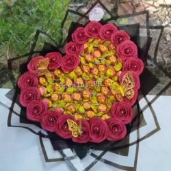 Corazón de chocolate 🍫 🍬🌹