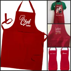 Delantal rojo