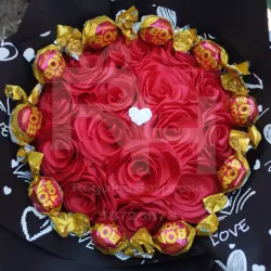 Ramo de rosas y bombones 🌹🍬