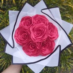 Ramos de 7 rosas eternas