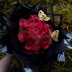 Ramos de 7 rosas eternas