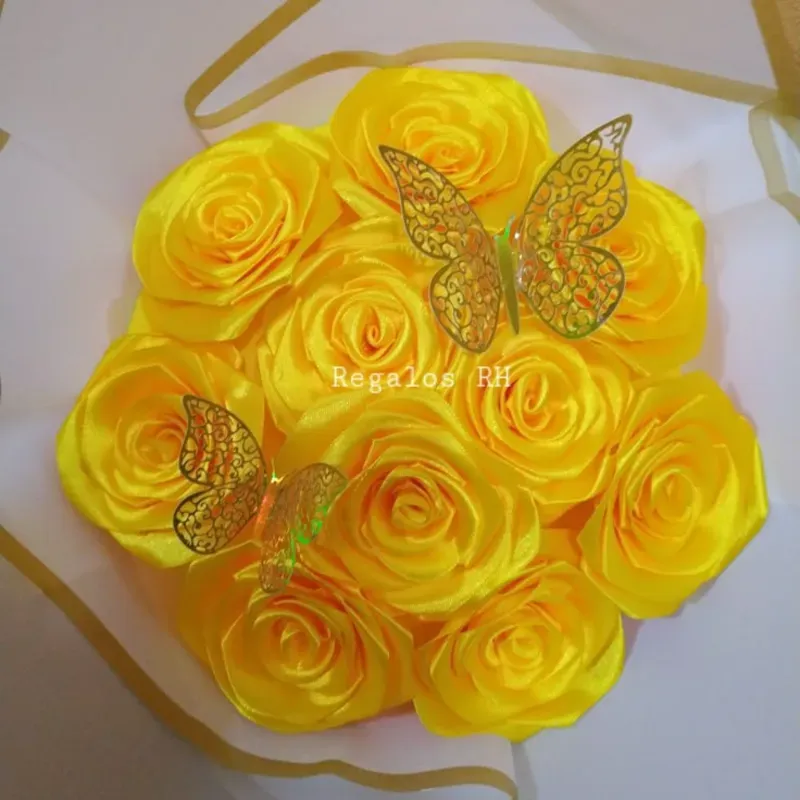 Ramos de 10 rosas eternas 