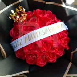 Ramos de 25 rosas eternas 