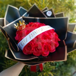 Ramos de 25 rosas eternas 