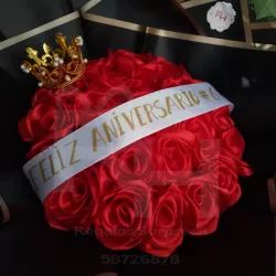 Ramos de 25 rosas eternas 