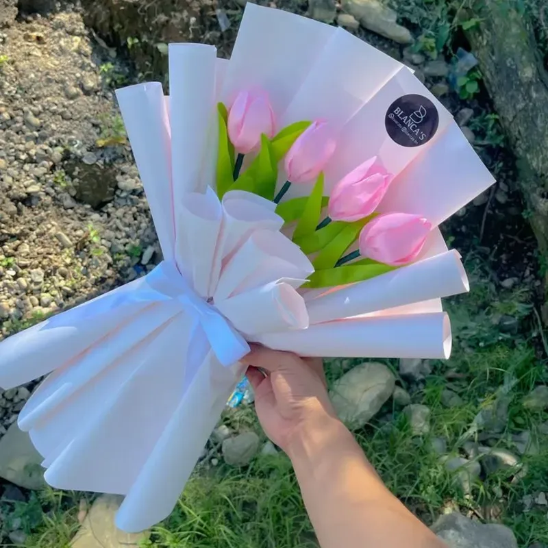 Ramos de 4 tulipanes eternos 🌷