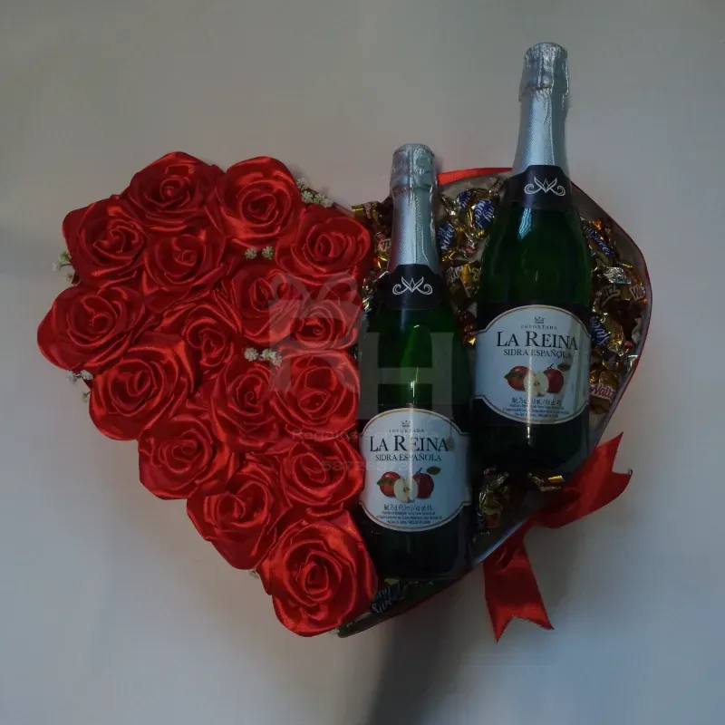 Rosas bombones y sidra