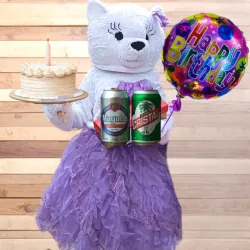 Caja de Cerveza, Cake y Globo