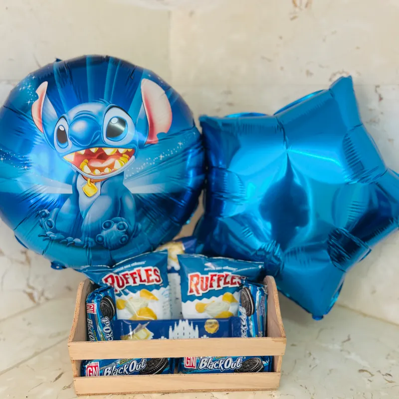 Regalo de globos con confituras 