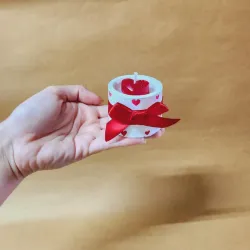 Vela aromática con olor a  chocolate 