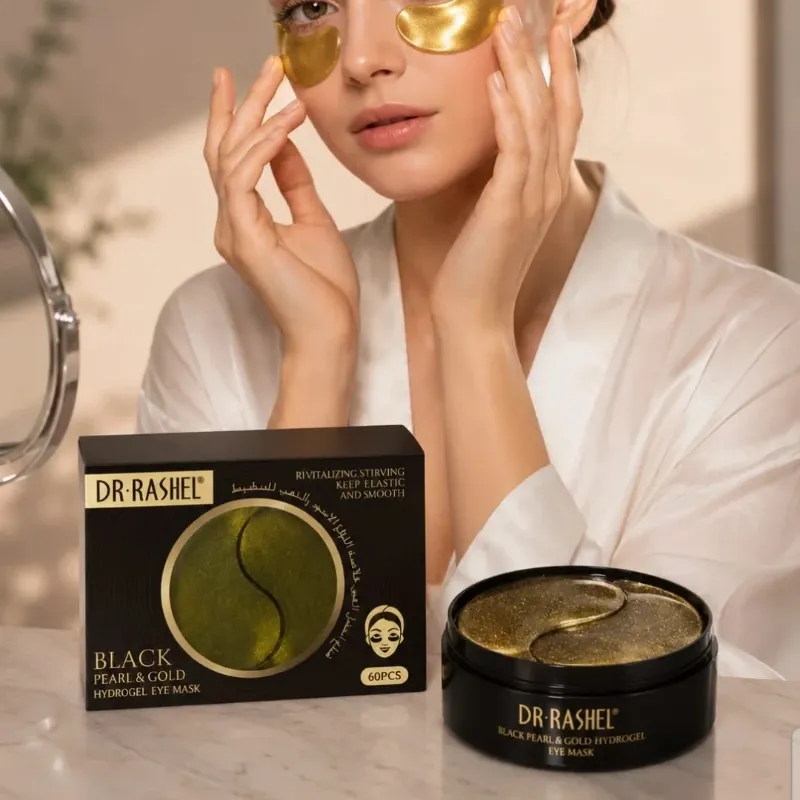 Mascarilla de hidrogel para ojos Black Pearl &Gold Dr Rashel