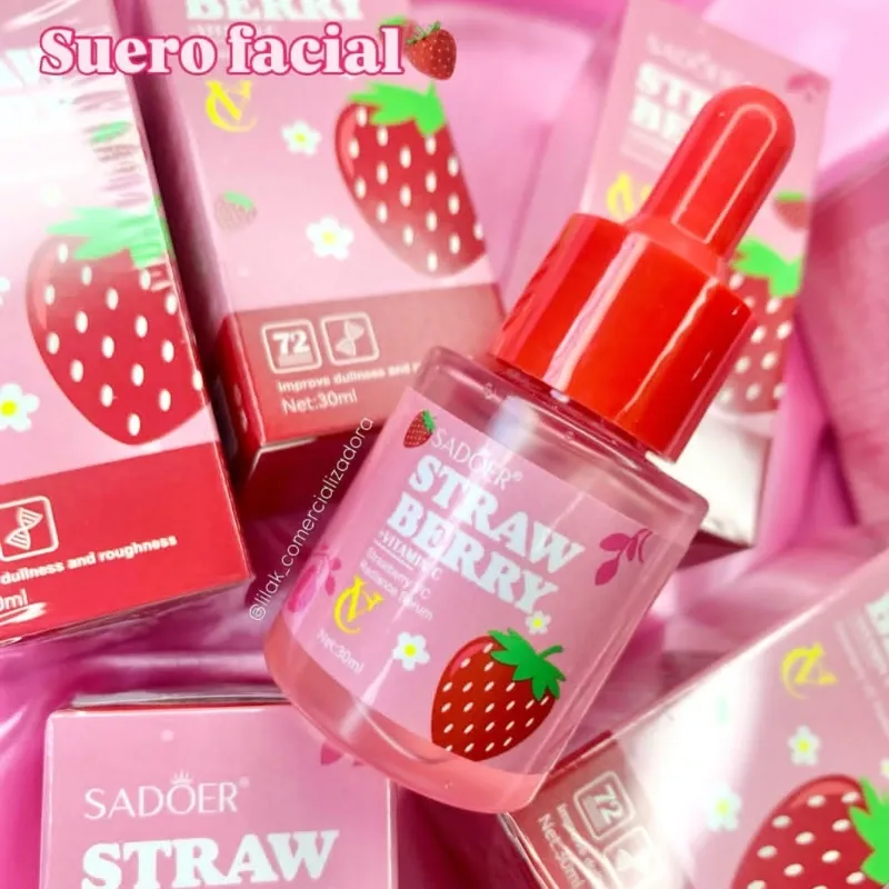 Serum iluminador con extracto de fresas y Vitamina C