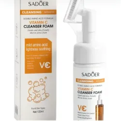 Limpiador facial con cepillo de Vitamina C Sadoer