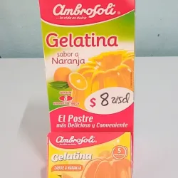 Caja 8 GELATINA NARANJA 