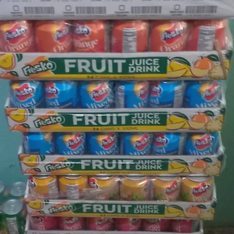 Caja de 24 latas de Sumo de frutas natural
