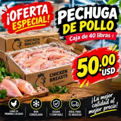 Caja de Pechuga de Pollo 40 lb