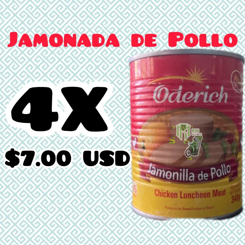 Jamonada de Pollo Enlatada 4 unidades (spam) 