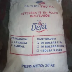 Saco de Detergente Defá de 20 pqt de 1kg
