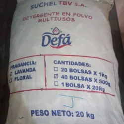 Saco de detergente Defá de 40 pqt de 500g
