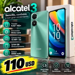 Alcatel 3 – Smartphone 3GB RAM / 64GB con Batería de 5000 mAh