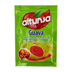 Refresco Altunsa Guava Flavored Instant Drink (Bebida Instantánea con Sabor a Guayaba Altunsa).