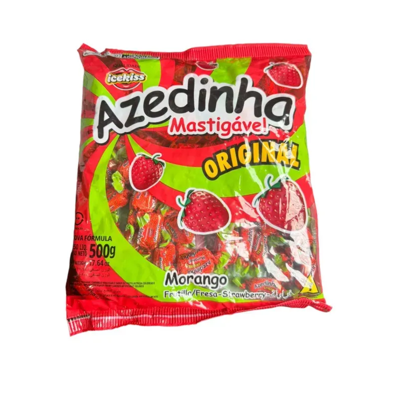 🍓🍬 Caramelos Masticables Azedinha Fresa – 550 g