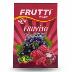 Refresco Frutti Dream Fruvito.  Contenido neto: 10 g (rinde para 2 litros).