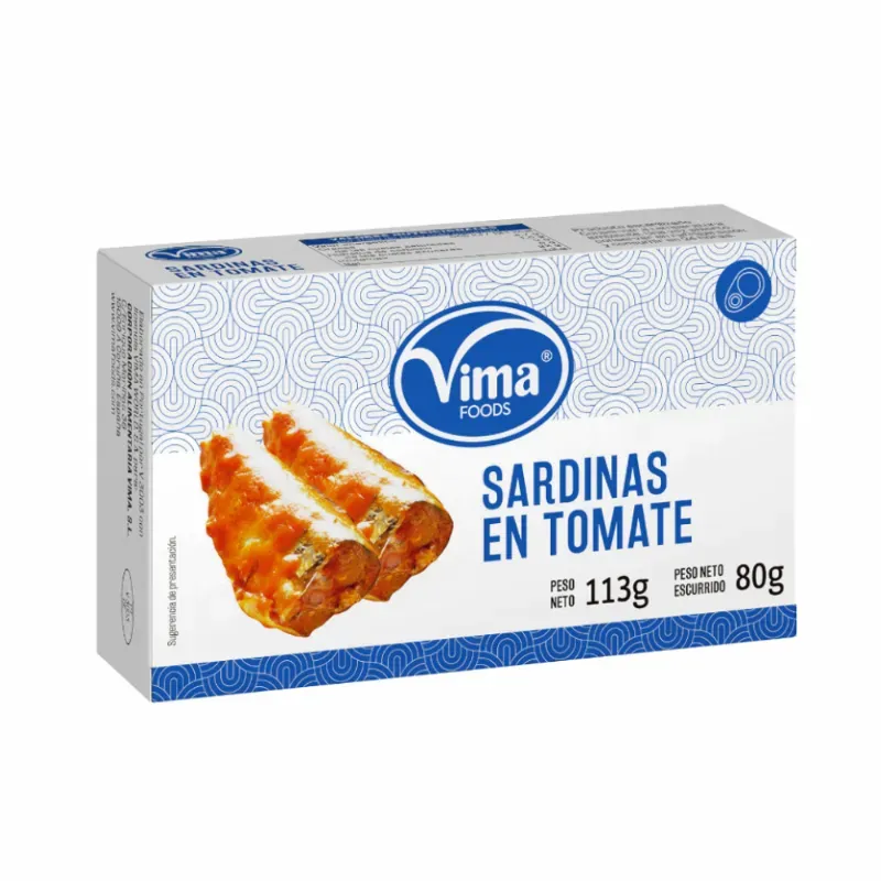 SARDINAS EN TÓMATE 🍅 PESO NETO  113g