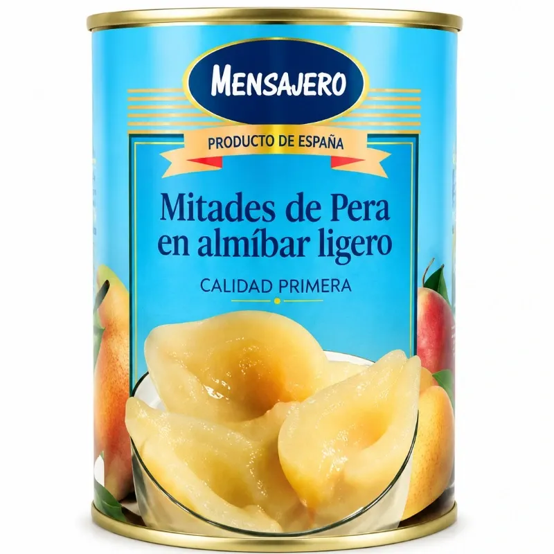 MITADES DE PERA EN ALMÍBAR LIGERO (MENSAJERO 840 G)