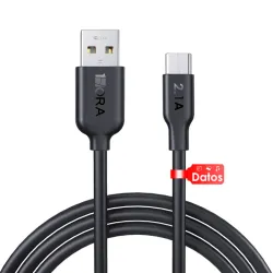 Cable Tipo C 2.1A 1HORA 1M 