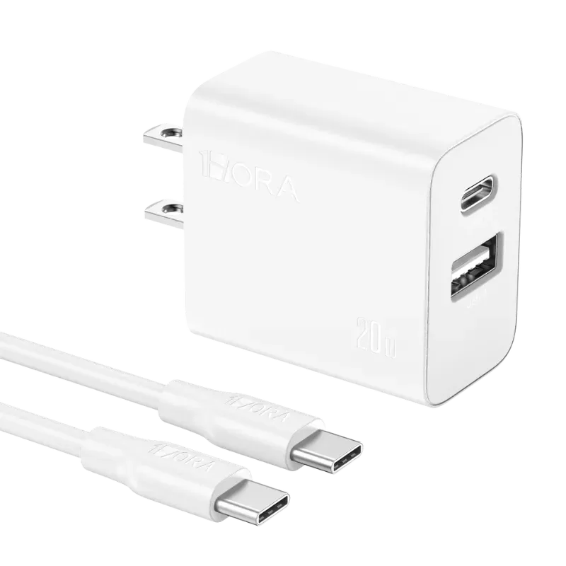 Cargador 1HORA 20 w Tipo C + Cable para Android (CARGARAPIDA)