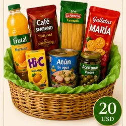 Cesta de Comida 💚 Básica 🧺