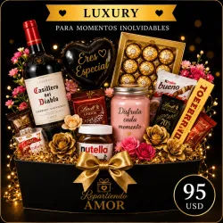 Cesta de Confitería 💚 Luxury 🧺