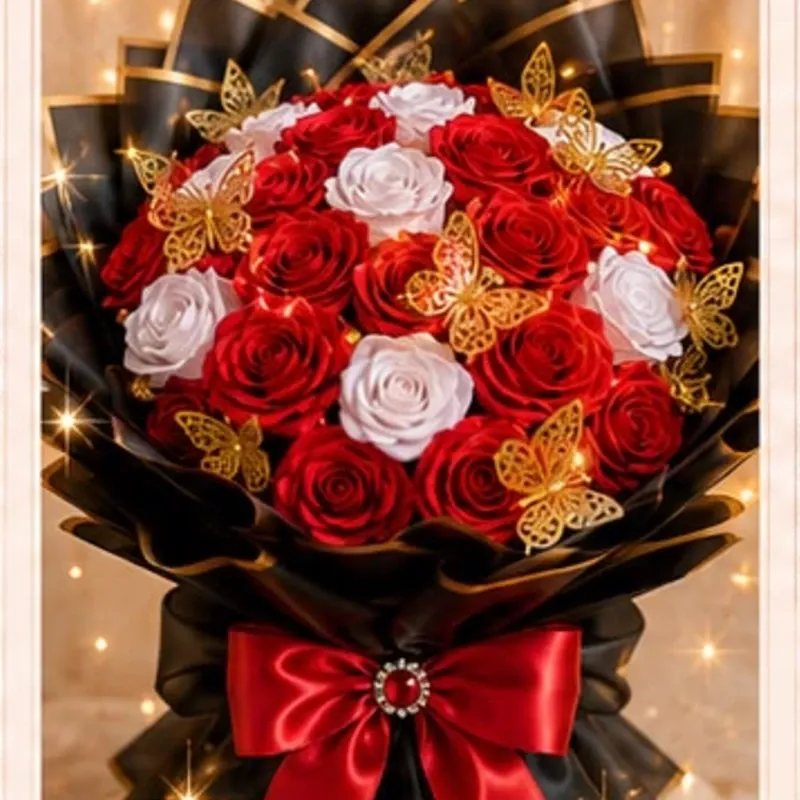 Ramo de Flores Eternas ❤️ Grande 💐