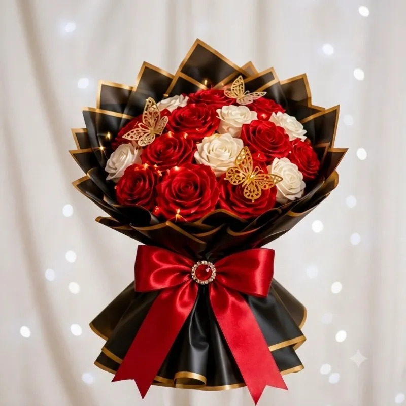 Ramo de Flores Eternas ❤️ Mediano 💐