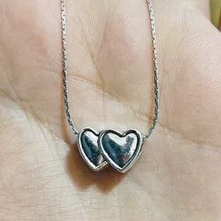 Charms de doble corazón