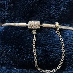 Pulsera cadena de serpiente con cierre de seguridad