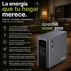 Estación de energía GENDOME 3000